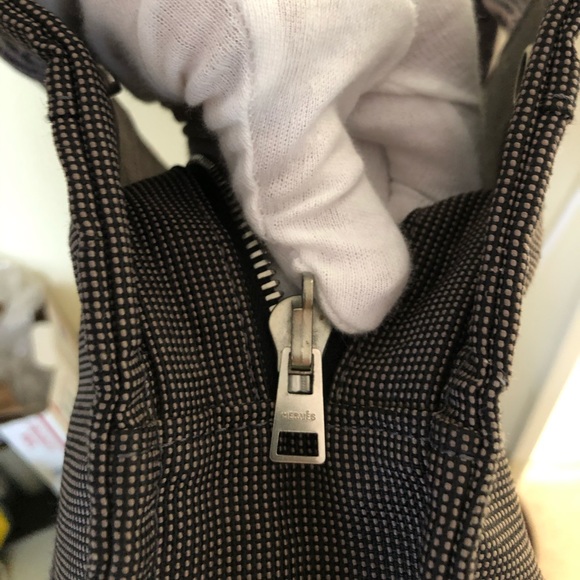 HERMÈS CANVAS TOTE HAND BAG - Picture 6 of 12